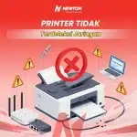 gambar printer tidak terdeteksi pada jaringan kantor akibat gangguan koneksi